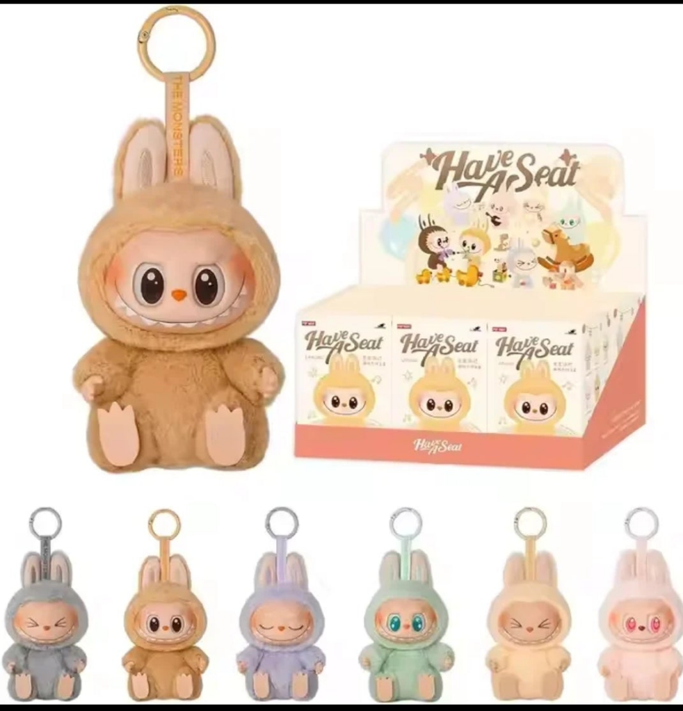 Labubu plush Doll (Mystery box - Have a Seat) - 1 piece