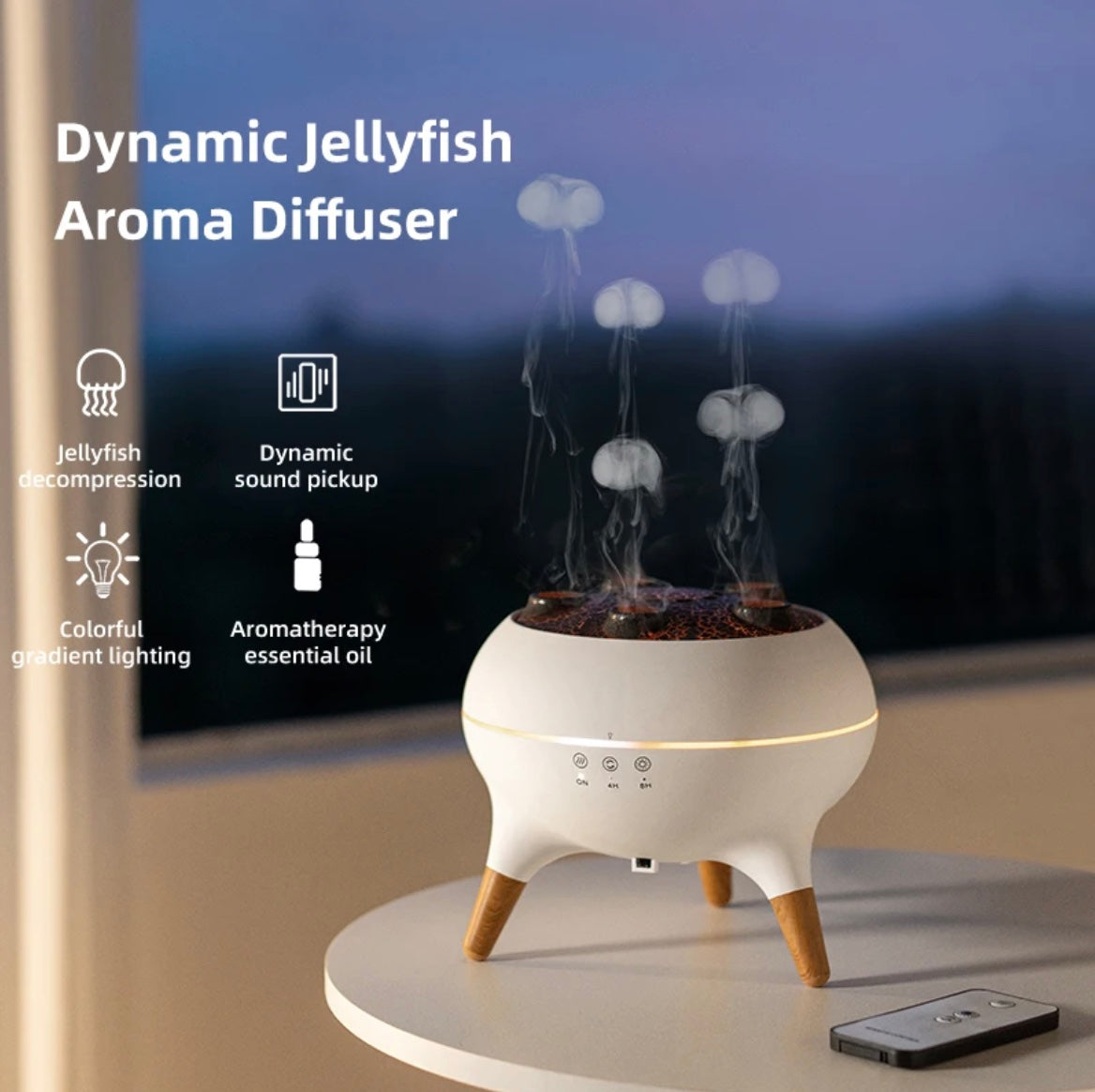 New 5-hole Jellyfish Smoke Ring Atomizing Design Diffuser