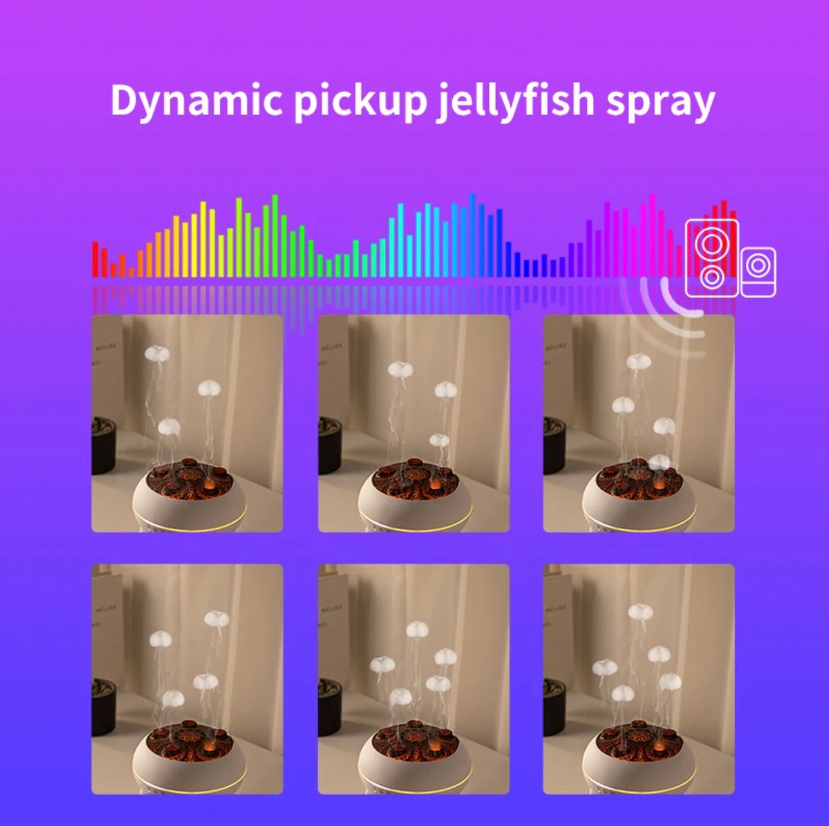 New 5-hole Jellyfish Smoke Ring Atomizing Design Diffuser