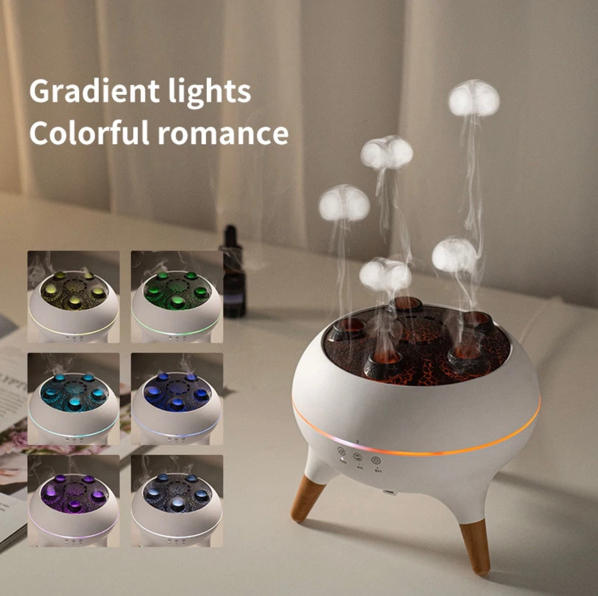 New 5-hole Jellyfish Smoke Ring Atomizing Design Diffuser