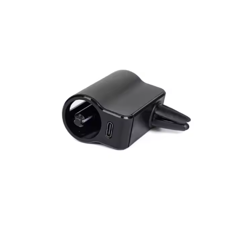 Clip-on car air freshener diffuser with refillable fragrance