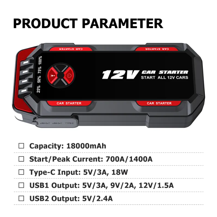 Portable Car Jump Starter