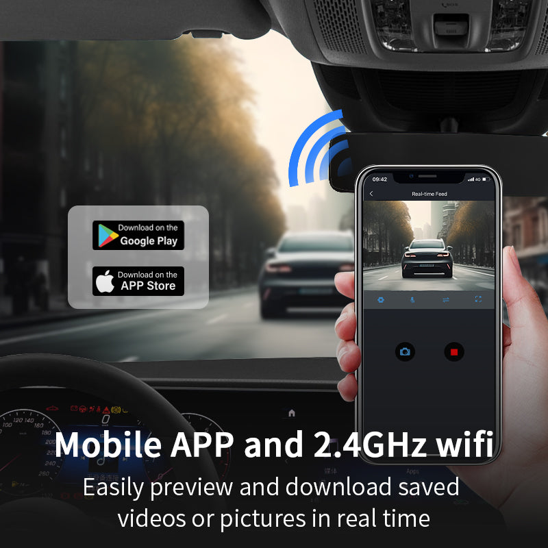 J Tronic - JT-4K07 - Dash Camera 4K 3 Channel (64GB)