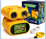 2-in-1 Kids Digital Microscope & Telescope - STEM Discovery Set for Young Explorers