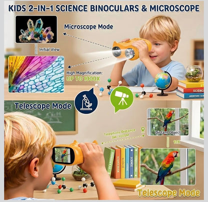 STEM microscope telescope set packaging