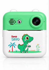 Kids Dinosaur Instant Print Camera - Instant Print Camera for Kids with Paper Rolls