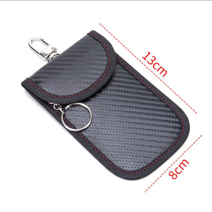 2pcs Carbon Fiber Faraday Key Fob Protector