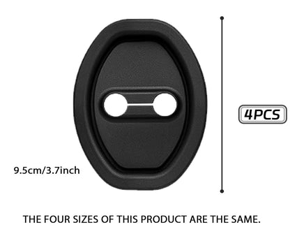 4pcs Car Door Latch Lock Cover Strike Protector