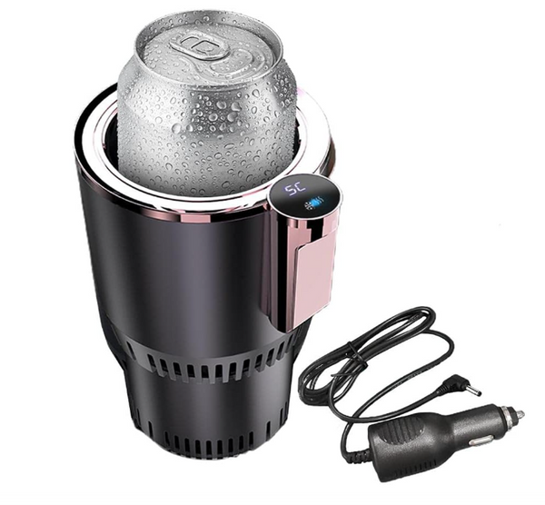 Car Cup Warmer & Cooler 2-in-1 - Heats and Cools Drinks in Your Cup Holder