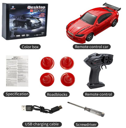 Mini Drift RC Car - 1/64 Scale