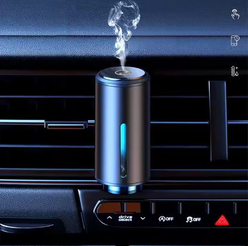 Portable Car Vent Diffuser - Clip-On Car Air Freshener, USB Rechargeable