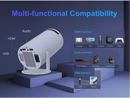 Mini Portable Projector - Ultra HD