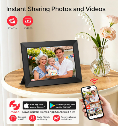 Digital Photo Frame - 10.1 Inch Screen (Play Videos also)- 64GB
