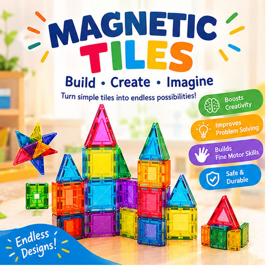 3D Magnetic Tiles 78 pieces / 100 pieces