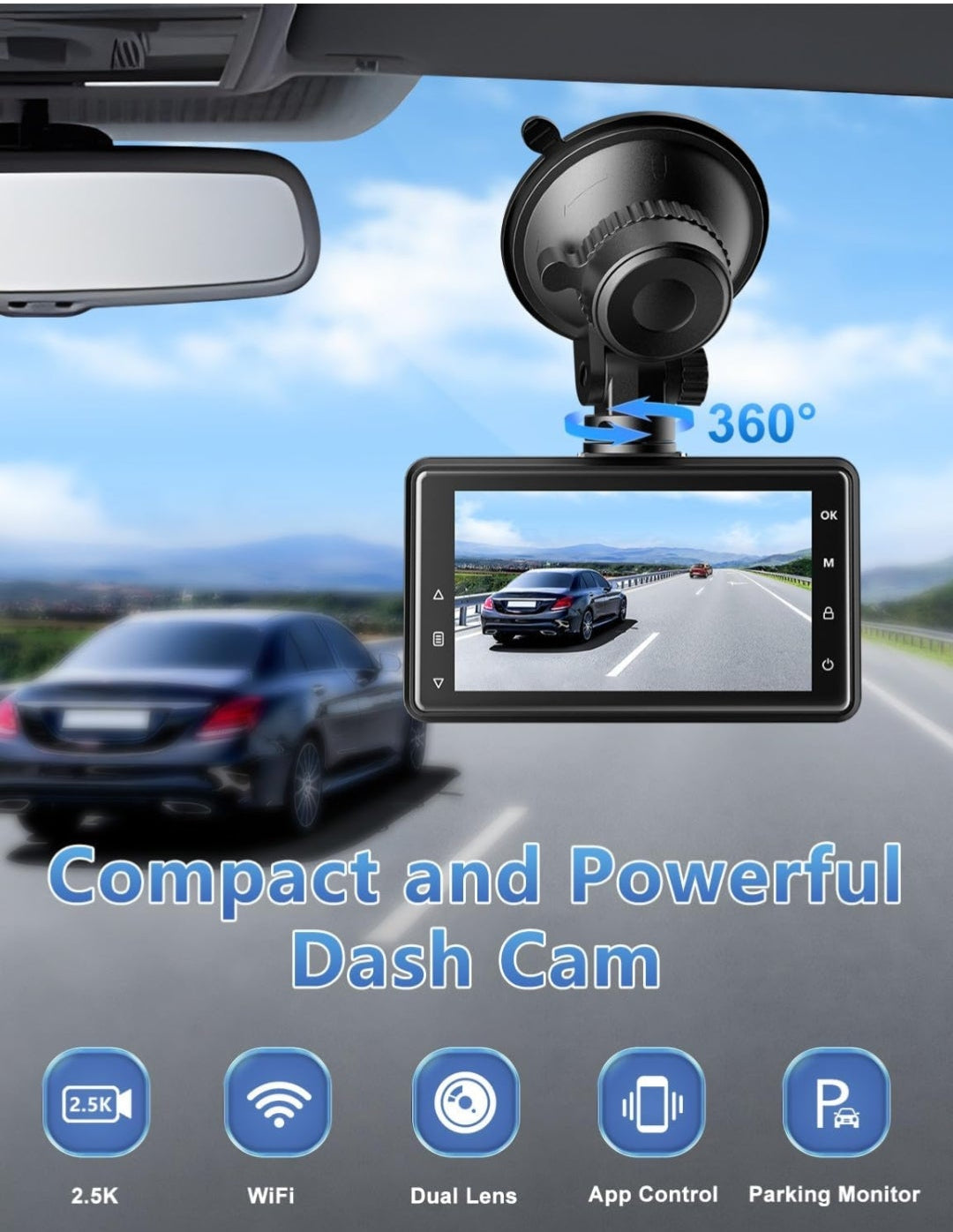 Otovoda - 2.5k Dual Channel Dash Camera (64 GB)