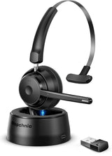 Mopchnic Bluetooth Trucker Headset - AI Noise Cancelling Mic with USB Dongle